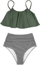 
                        
                          Muat gambar ke penampil Galeri, CUPSHE Women's High Waisted Falbala Bikini Set
                        
                      