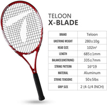 
                        
                          Cargar imagen en el visor de la galería, Teloon Recreational Adult Tennis Rackets-27 inch Tennis Racquet for Men and Women College Students Beginner Tennis Racket. - JOY2ESpree
                        
                      