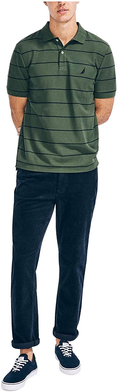 Nautica Men's Classic Short Sleeve Striped Polo T-Shirt - JOY2ESpree