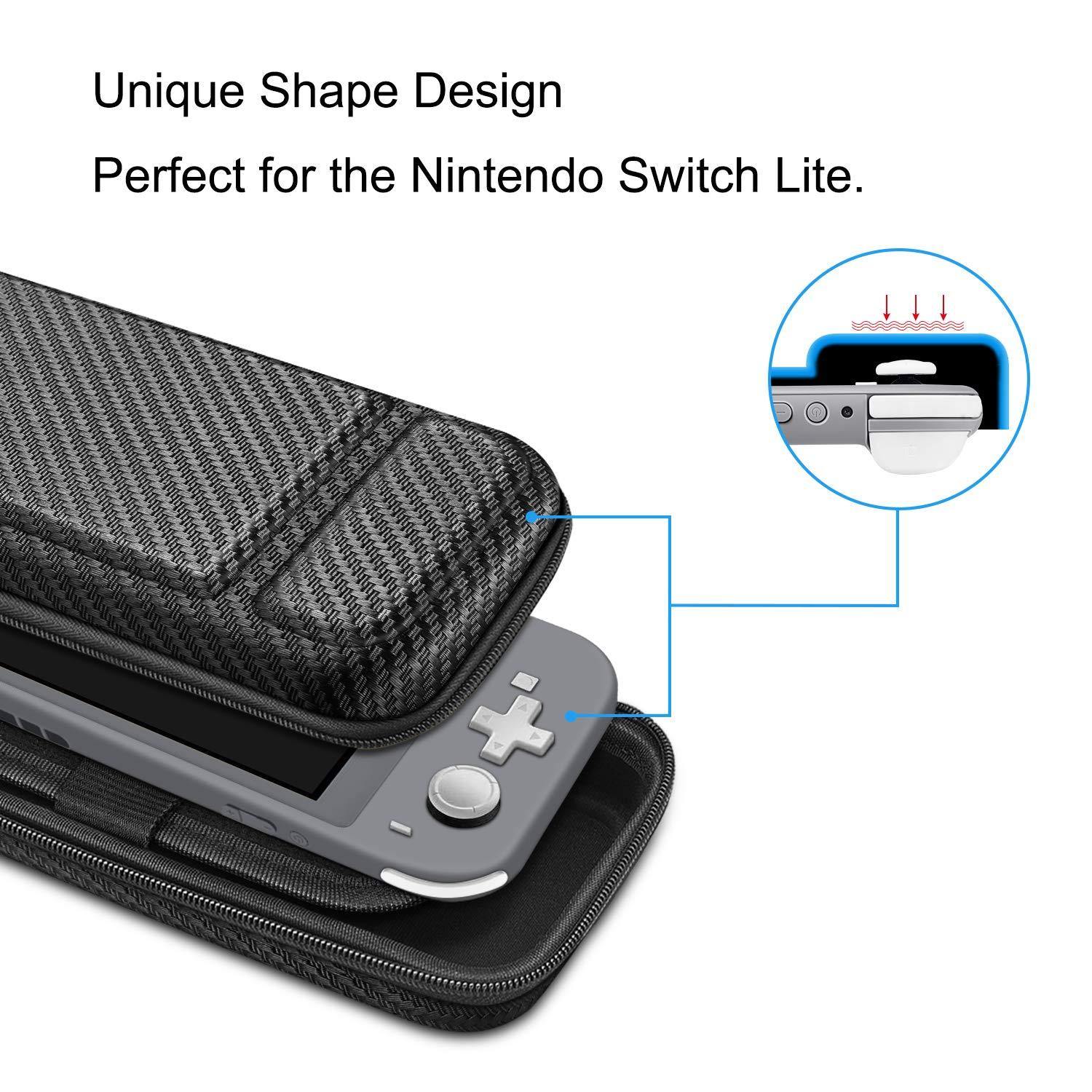 Fintie Carry Case for Nintendo Switch Lite 2019 - [Shockproof] Hard Shell Protective Cover Bag with 15 Game Card/2 Micro SD Card Slots - JOY2ESpree