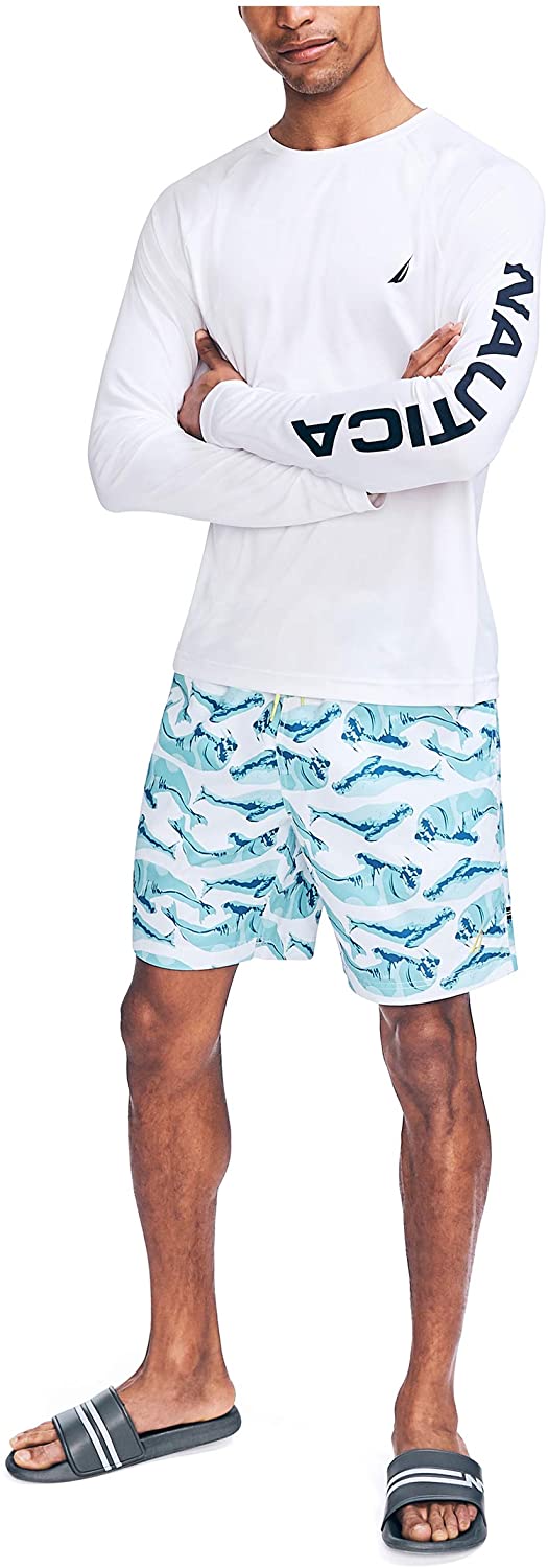 Nautica Men's Logo Graphic Swim Shirt - JOY2ESpree