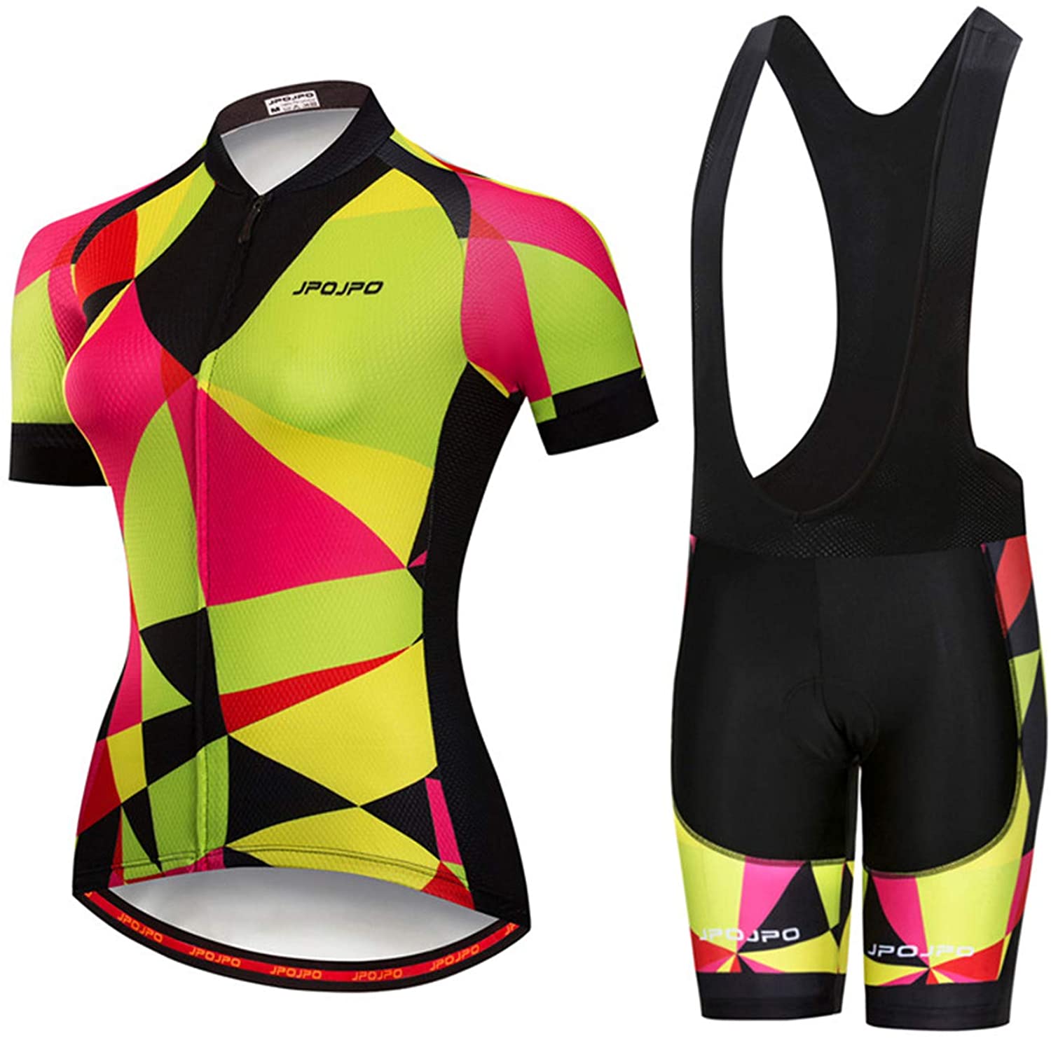 Women's Cycling Clothing Short Sleeve Bike Jersey Sets Bib Shorts Summer Cycling Sets Reflective