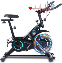 
                        
                          Cargar imagen en el visor de la galería, ANCHEER 49Lbs Exercise Bike Stationary, 330 Lbs Weight Capacity - Cycling Bike Heart Rate Monitor &amp; Tablet Holder and LCD Monitor for Home Workout - JOY2ESpree
                        
                      