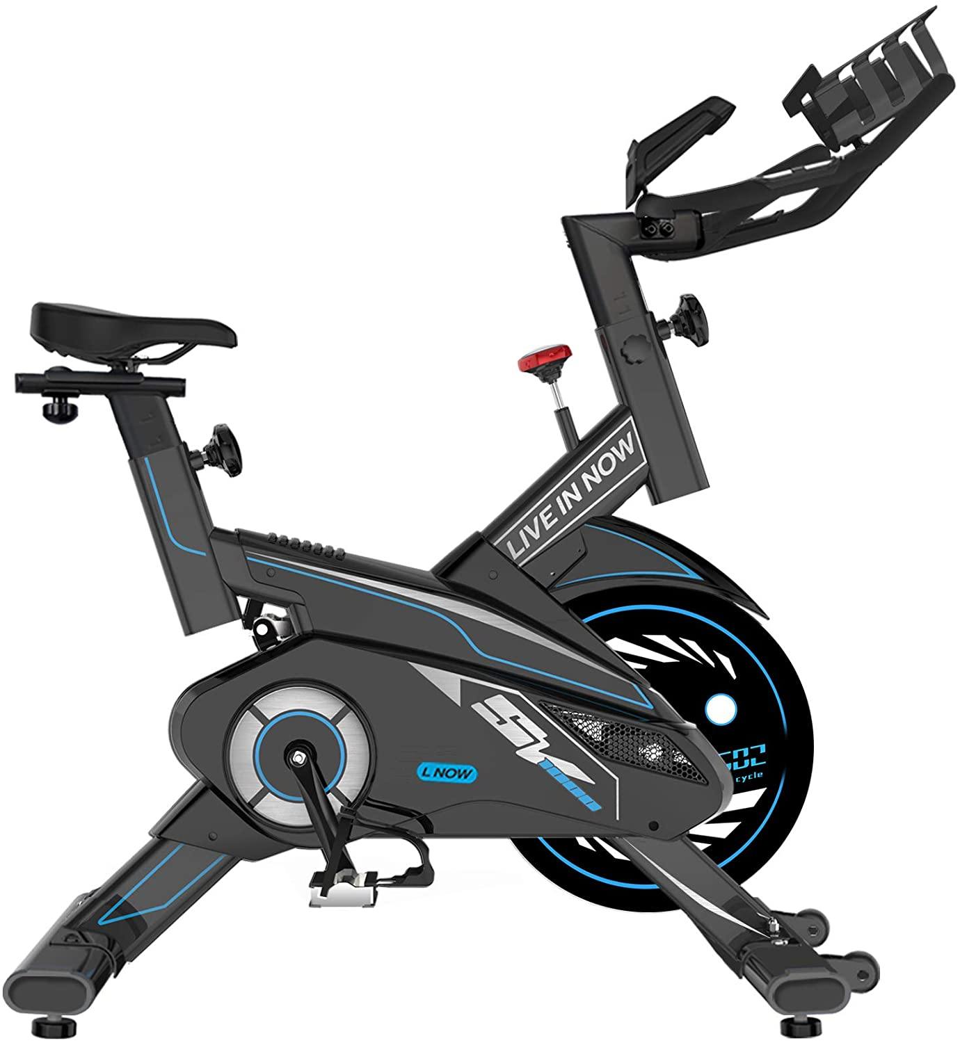 pooboo Exercise Bike, Indoor Cycling Bike Stationary Belt Drive - JOY2ESpree