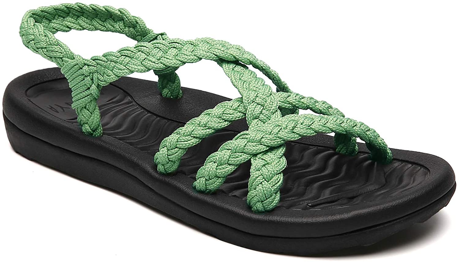 MEGNYA Women's Comfortable Walking Sandals with Arch Support Waterproof for Walking/Hiking/Travel/Wedding/Water Spot/Beach