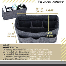 
                        
                          Cargar imagen en el visor de la galería, Handbag Organizer - 2in1 Purse Organizer Insert with Inner Zipped Pocket - Tote Shaper fits Speedy Neverfull - Grey Medium
                        
                      