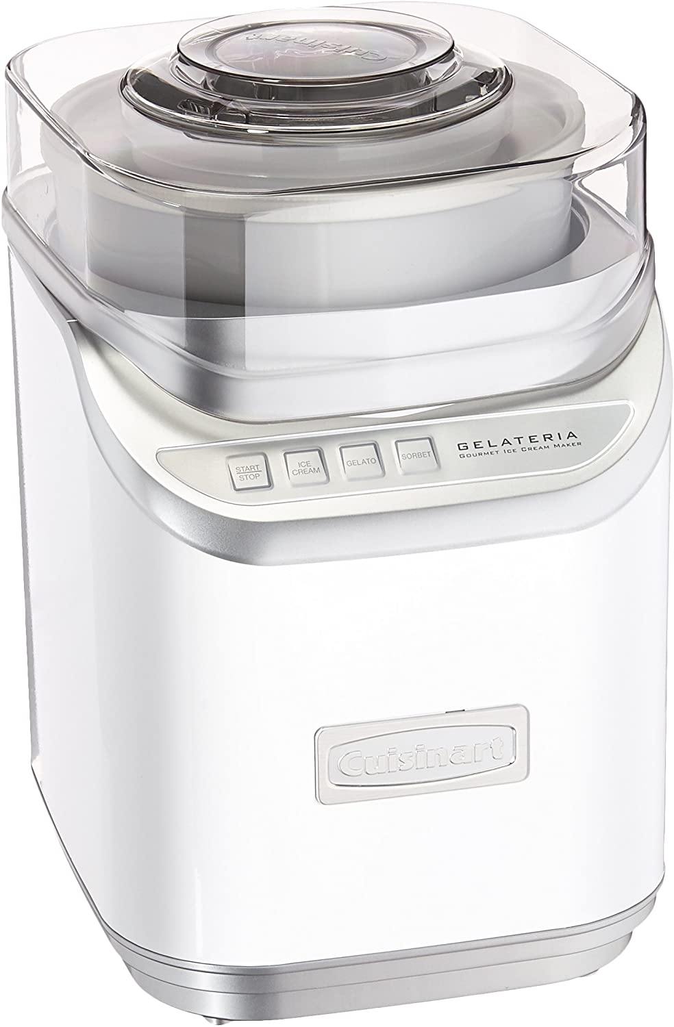 Cuisinart ICE-70 Electronic Ice Cream Maker, Brushed Chrome, Ice Cream Maker with Countdown Timer, With Countdown Timer - JOY2ESpree