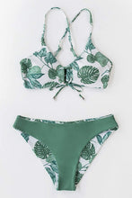 
                        
                          画像をギャラリービューアに読み込む, CUPSHE Women's Reversible Lace Up Bikini Sets Floral and Striped
                        
                      