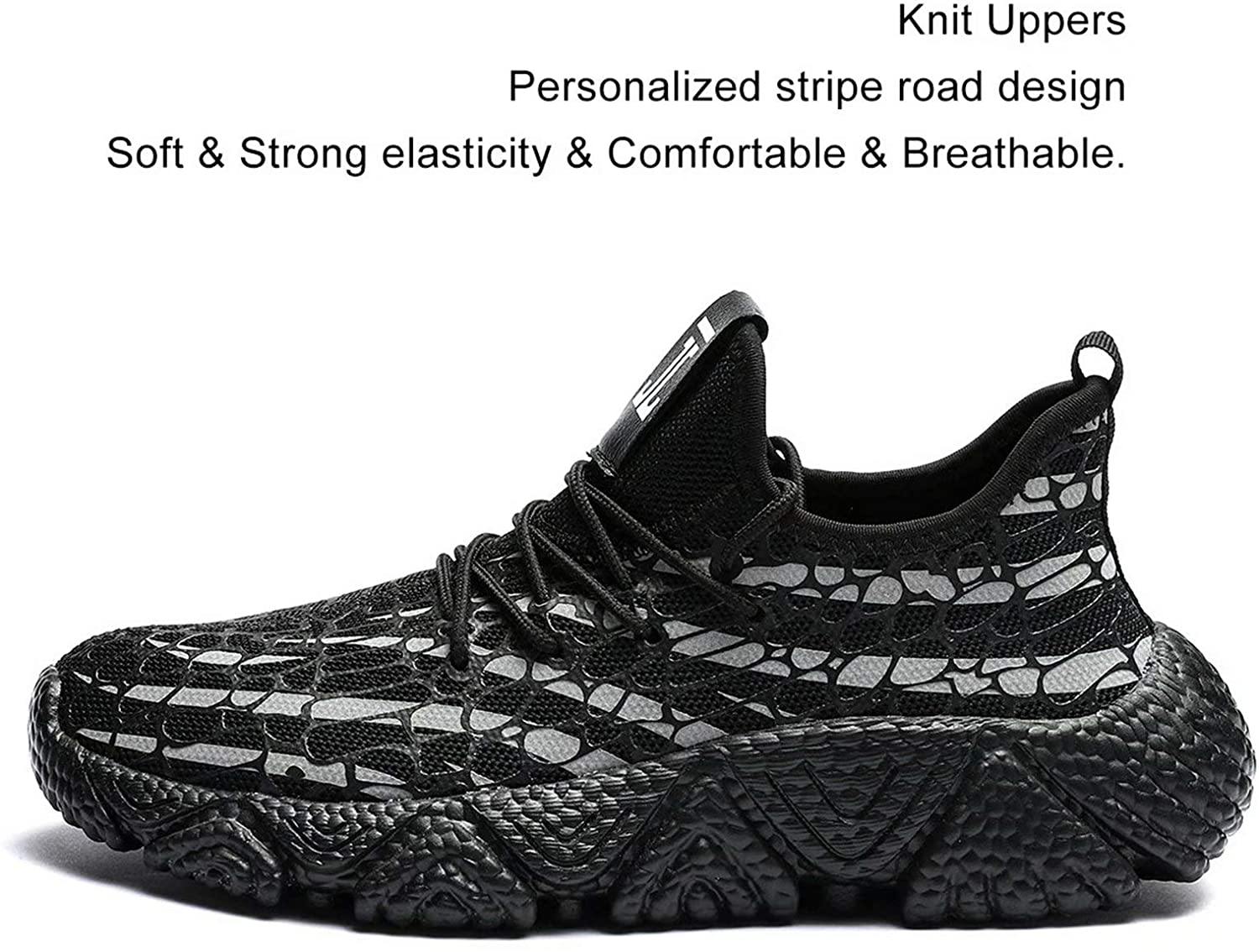 KEEZMZ Men's Running Shoes Fashion Breathable Sneakers Mesh Soft Sole Casual Athletic Lightweight