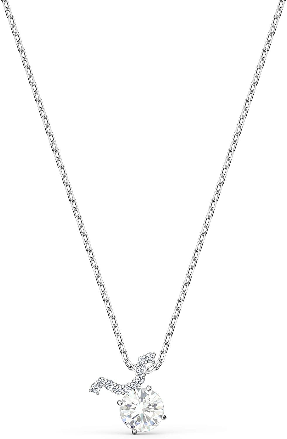 SWAROVSKI Women's All Zodiac Symbols Crystal Pendant, Mixed Metal Finish, Clear White Crystal Necklace Jewelry Collection - JOY2ESpree