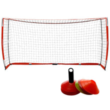 
                        
                          Muat gambar ke penampil Galeri, Pinty 12x6ft Soccer Goal, Knotless Kids' Soccer Net with 12pcs Soccer Cones Set in Multi Colors, Easy Setup Steel Poles and Portable Design - JOY2ESpree
                        
                      
