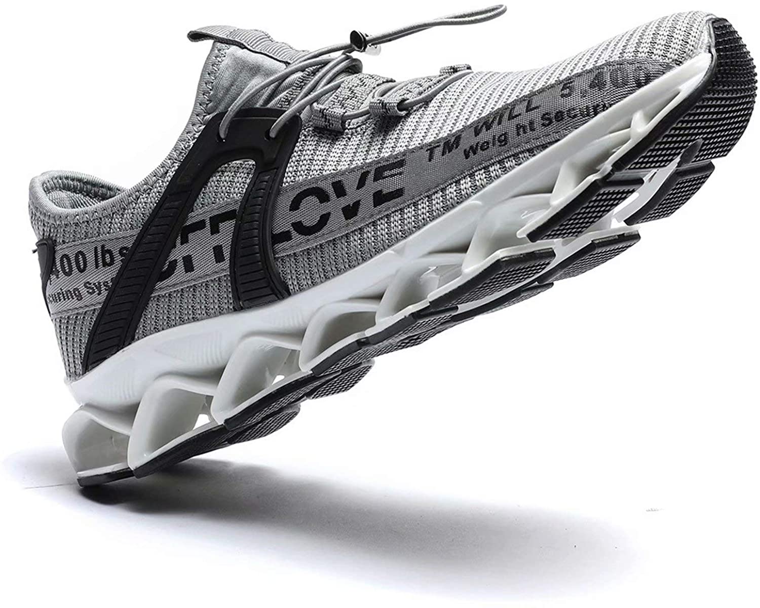 Pozvnn Mens Blade Sneakers Athletic Running Shoes Non Slip Walking Fashion Tennis Shoes