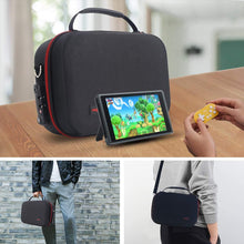 
                        
                          Load image into Gallery viewer, Large Carrying Storage Case for Nintendo Switch,Protective Travel Hard Shell Messenger Bag for Switch Console - JOY2ESpree
                        
                      