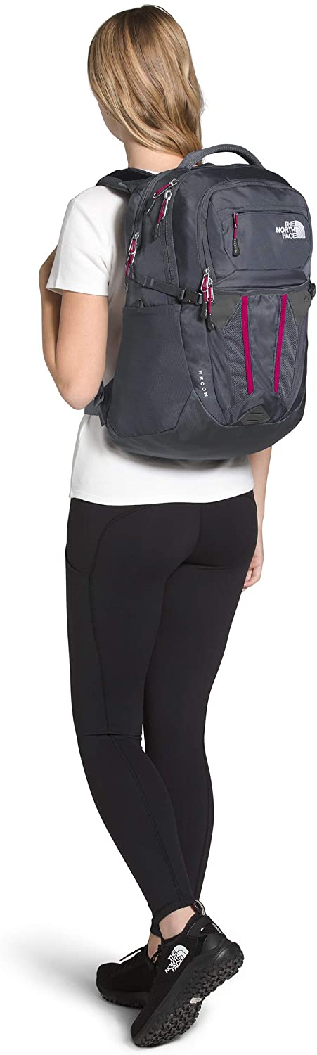 The North Face Women's Recon Backpack, TNF Black Heather/Silver Reflective, One Size