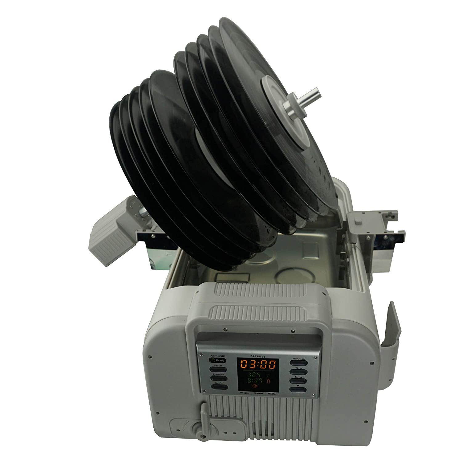 iSonic P4875II+MVR10 Motorized Ultrasonic Vinyl Record Cleaner, 110V (10-Records) - JOY2ESpree
