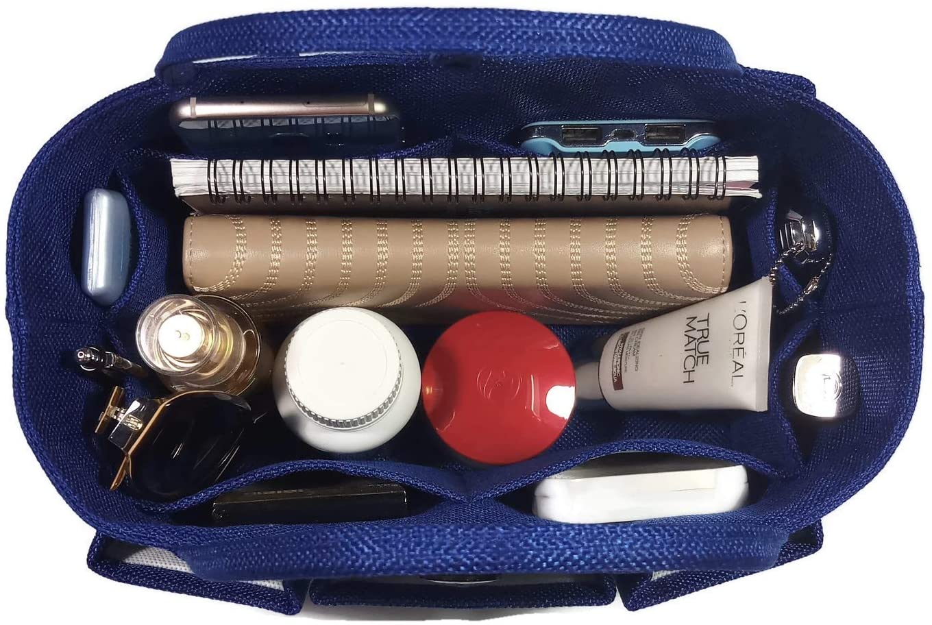 K&M Quality Product Purse Organizer Insert Medium for Speedy 30, Longchamp Cuir