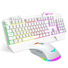 
                        
                          画像をギャラリービューアに読み込む, havit Keyboard Rainbow Backlit Wired Gaming Keyboard Mouse Combo, LED 104 Keys USB Ergonomic Wrist Rest Keyboard, 4800 DPI Mouse for PC Gamer (White) - JOY2ESpree
                        
                      