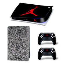 
                        
                          Load image into Gallery viewer, PS5 Digital Version Console and Controllers Skin Vinyl Sticker Decal Cover for PlayStation 5 Console and Controllers -Jordan Black Cement - JOY2ESpree
                        
                      