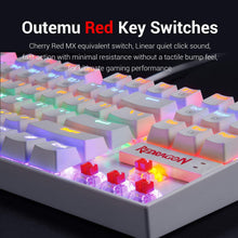 
                        
                          Muat gambar ke penampil Galeri, Redragon K552 Mechanical Gaming Keyboard RGB LED Rainbow Backlit Wired Keyboard with Red Switches for Windows Gaming PC (87 Keys, Black) - JOY2ESpree
                        
                      