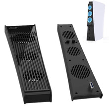 
                        
                          Load image into Gallery viewer, PS5 Cooling Fan, FANPL Cooling Station for Sony Playstation 5 Digital Edition &amp; Ultra HD Console with 3 Cooling Fans and USB Port - JOY2ESpree
                        
                      