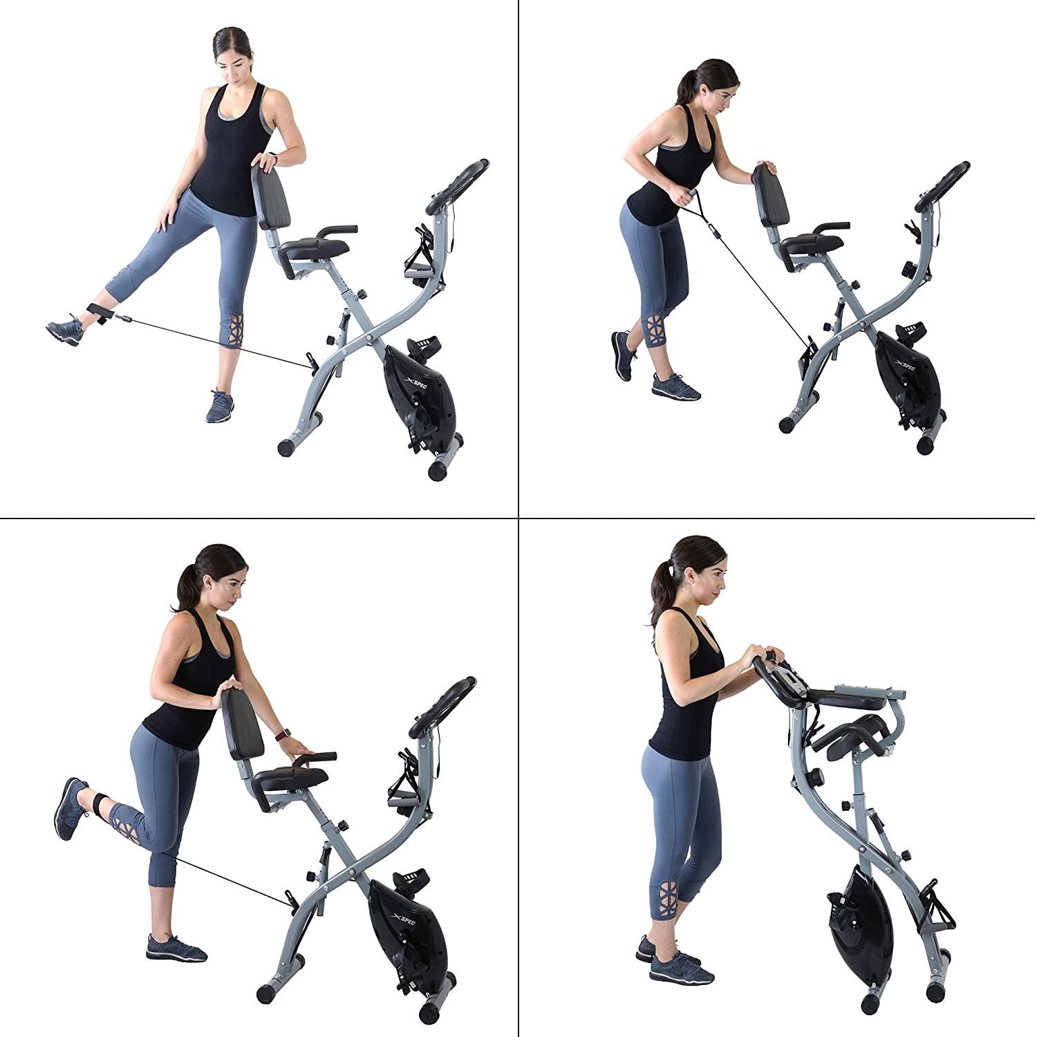 Xspec Recumbent Upright Indoor Cycling Foldable Stationary Exercise Bike - JOY2ESpree