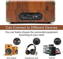 
                        
                          Muat gambar ke penampil Galeri, LP&amp;No.1 Portable Suitcase Turntable with Stereo Speaker,3 Speeds Belt-Drive Vinyl Record Player Black - JOY2ESpree
                        
                      
