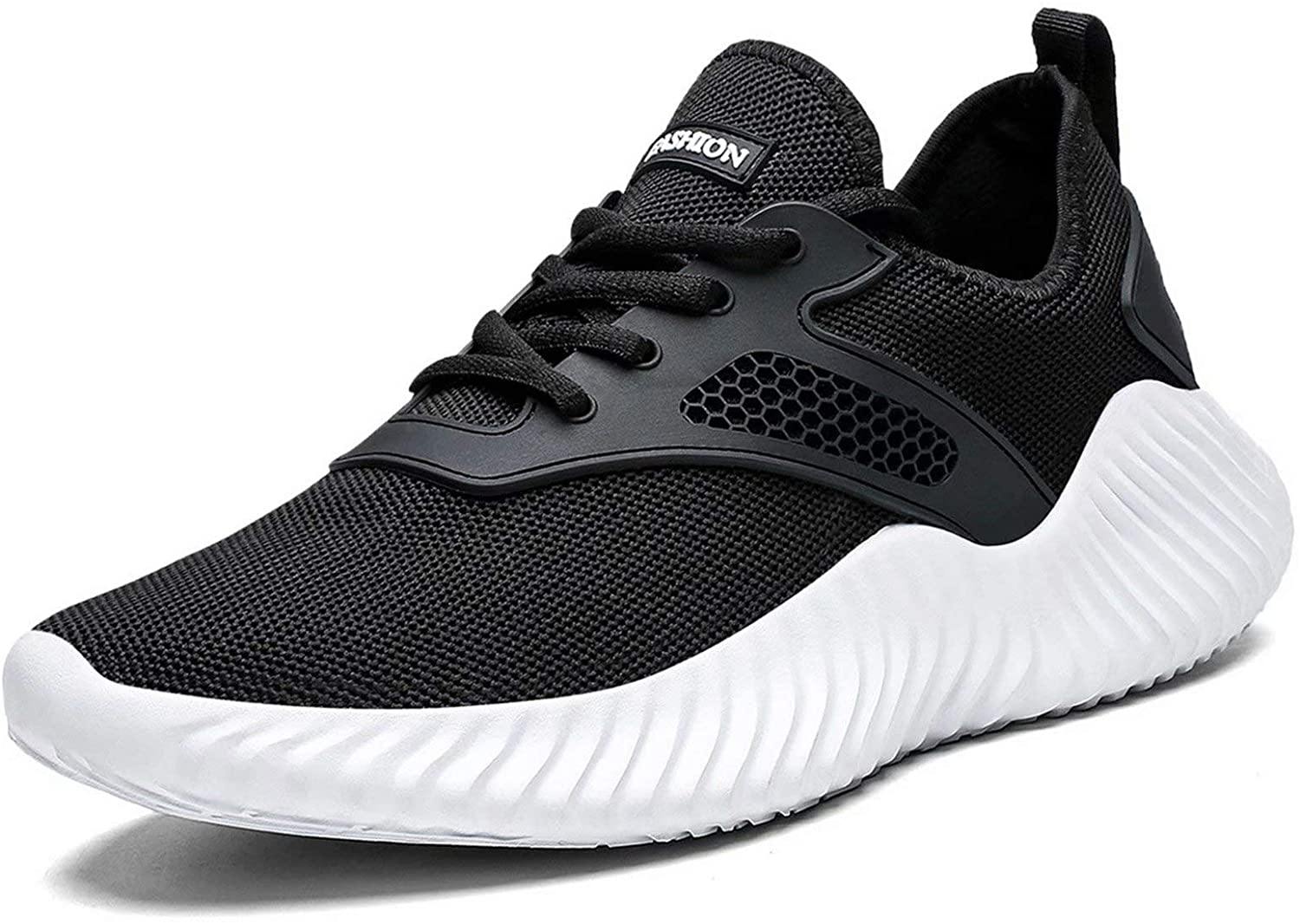 KEEZMZ Men's Running Shoes Fashion Breathable Sneakers Mesh Soft Sole Casual Athletic Lightweight