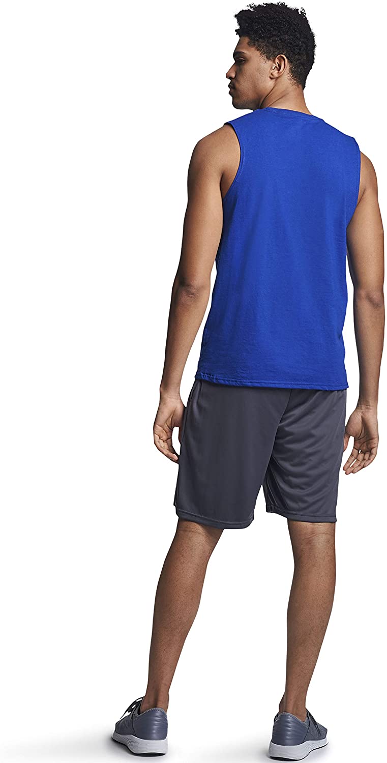 Russell Athletic Men's Cotton Performance Sleeveless Muscle T-Shirt