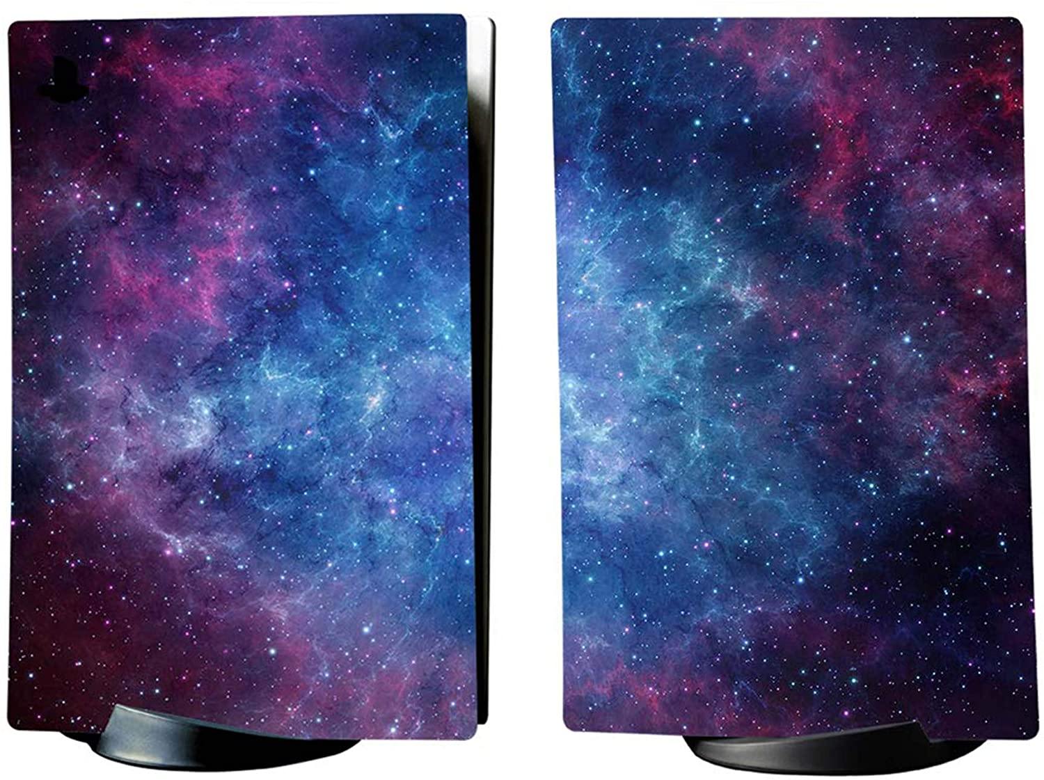 PlayVital Blue Nebula Full Set Skin Decal for PS5 Console Digital Edition - JOY2ESpree