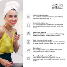 
                        
                          Load image into Gallery viewer, AQUIS - Original Long Hair Towel, Ultra Absorbent &amp; Fast Drying Microfiber Towel for Longer Hair, Dark Grey, Long (19 x 44 Inches)
                        
                      