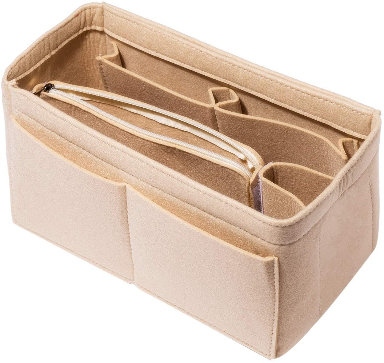 HEALTHLOVE Felt Insert Bag Organizer Purse Organizer Include Zipper Purse for Handbag Choice 3 Size