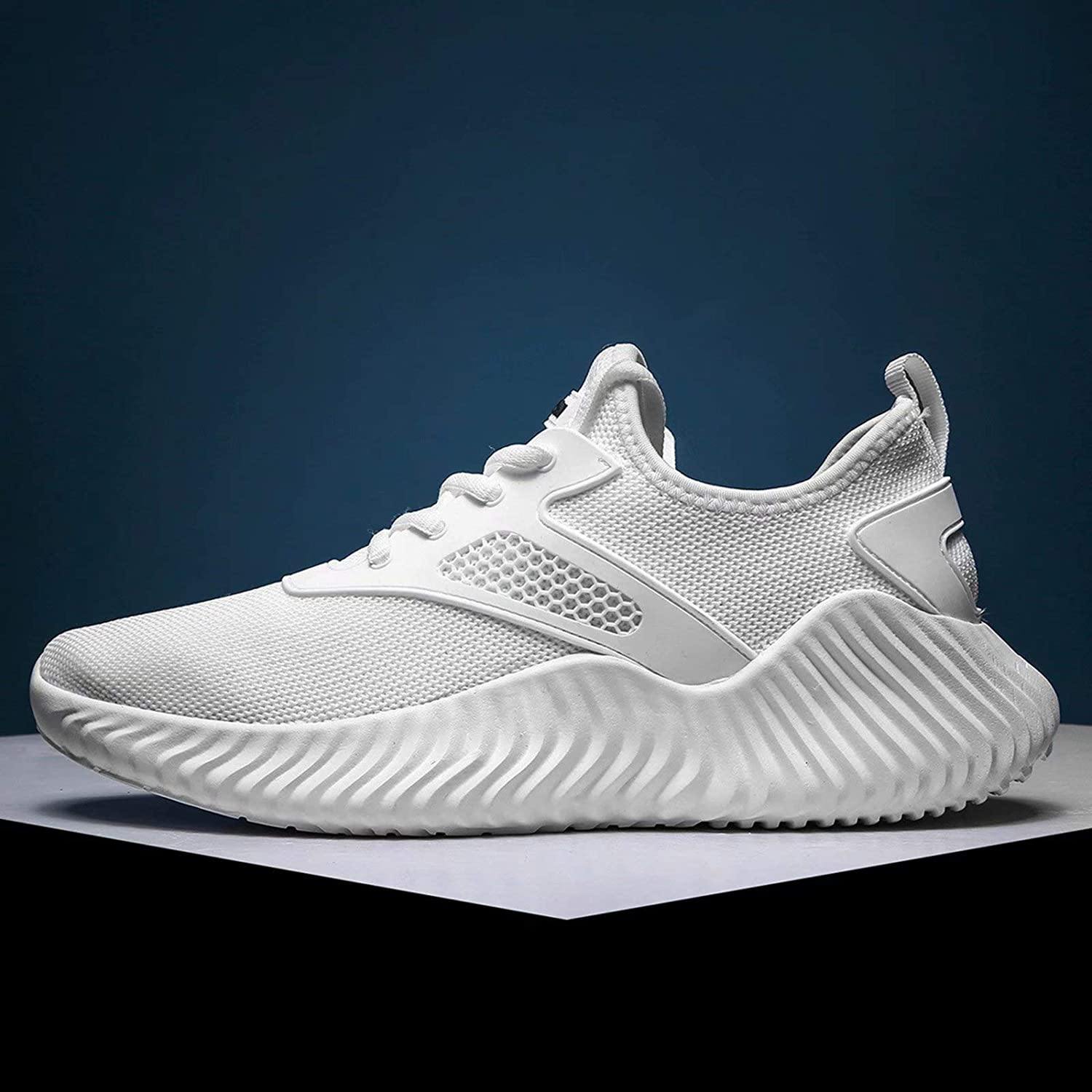 KEEZMZ Men's Running Shoes Fashion Breathable Sneakers Mesh Soft Sole Casual Athletic Lightweight