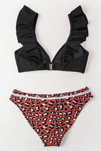 
                        
                          Muat gambar ke penampil Galeri, CUPSHE Women's Orange Floral Bottom Ruffle Hook Closure Bikini Set
                        
                      