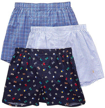 
                        
                          Cargar imagen en el visor de la galería, Polo Ralph Lauren Men's 3-Pack Classic Fit Packaged Woven Boxers
                        
                      