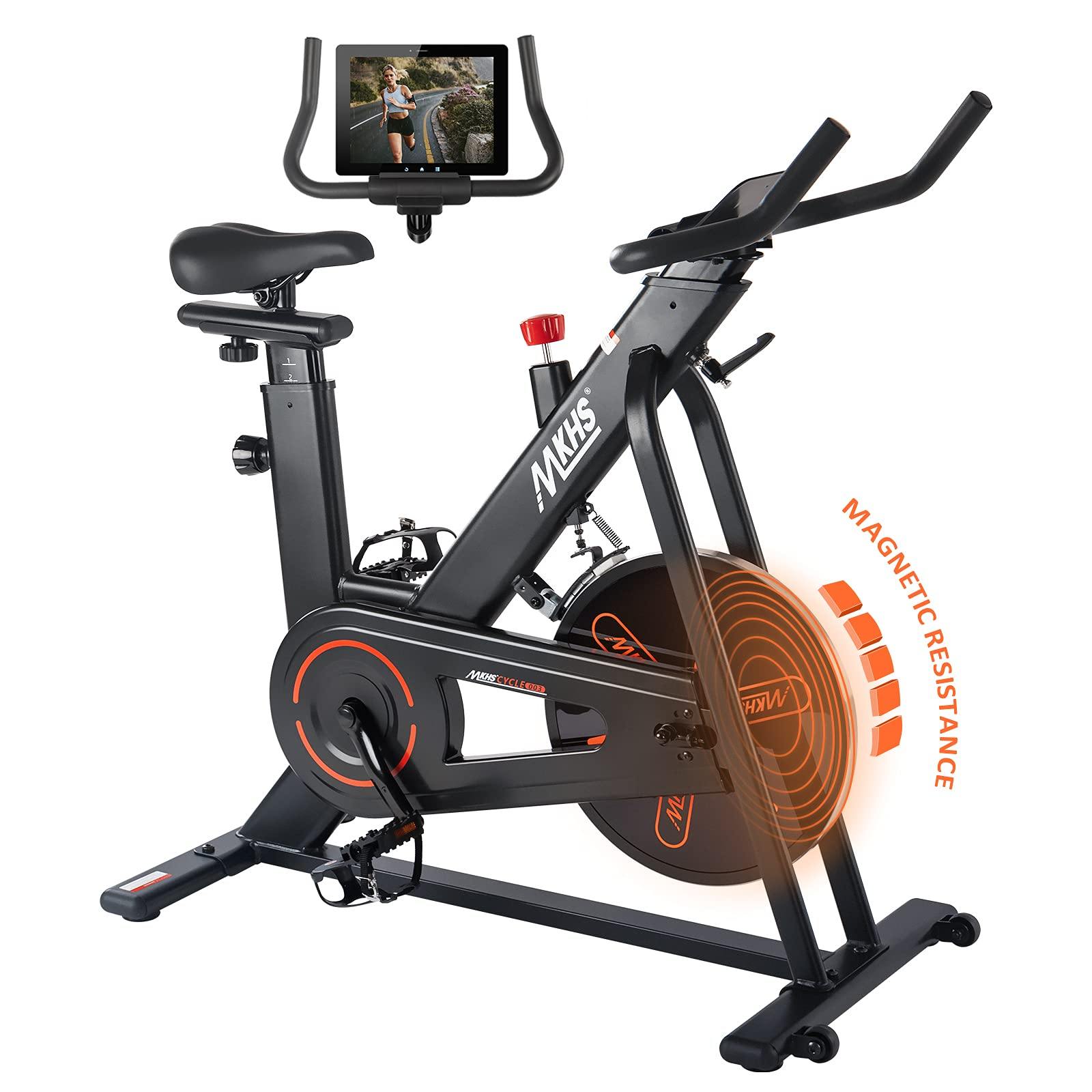 MKHS Indoor Cycling Bike Stationary, Magnetic Resistance Exercise Bike - JOY2ESpree