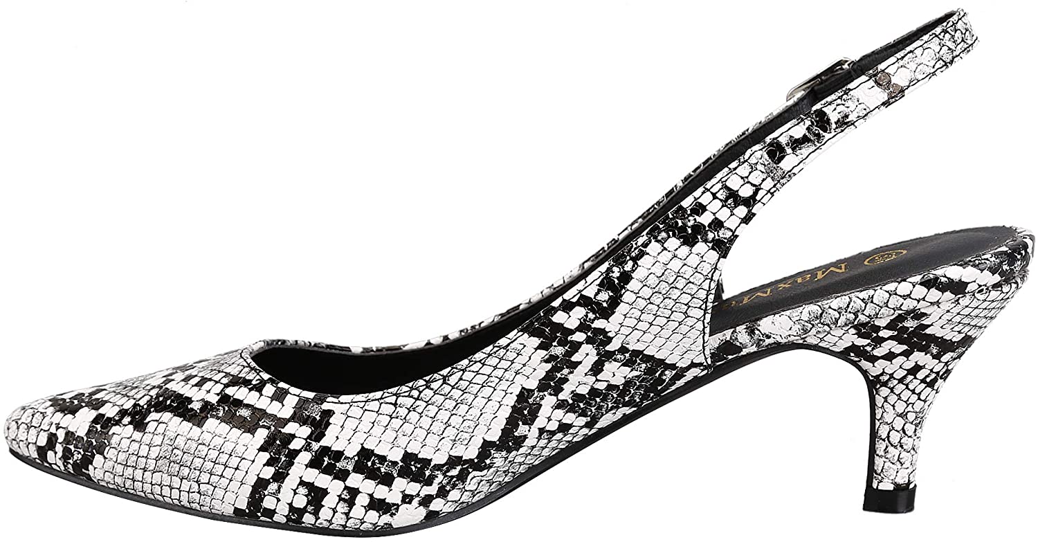 Greatonu Womens Slingback Dress Pump