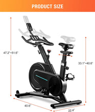 
                        
                          画像をギャラリービューアに読み込む, OVICX Magnetic Stationary Bike Belt Drive Indoor Cycling Workout Bike for home Gym - JOY2ESpree
                        
                      