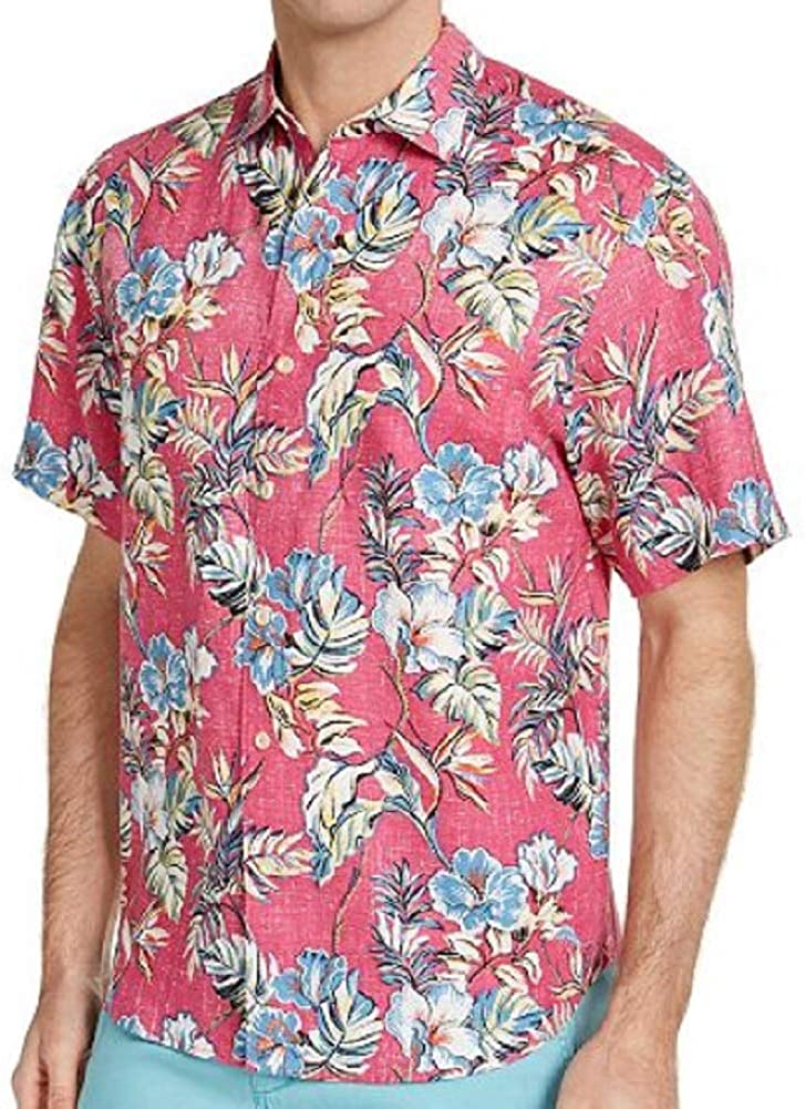 Tommy Bahama Faded Flora Linen Camp Shirt