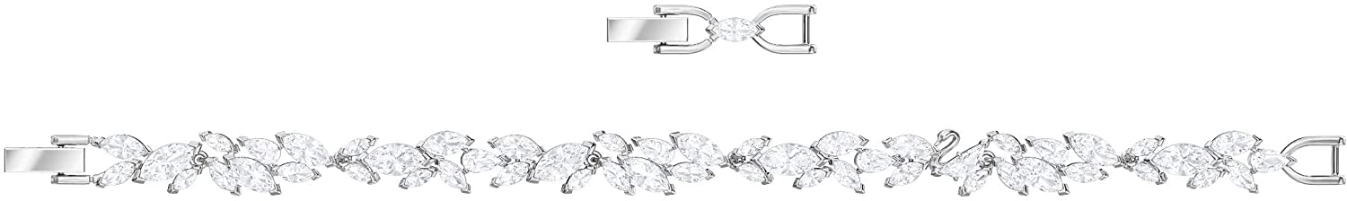 Swarovski Women's Louison Jewelry Collection, Rhodium Finish, Blue Crystals, Clear Crystals - JOY2ESpree