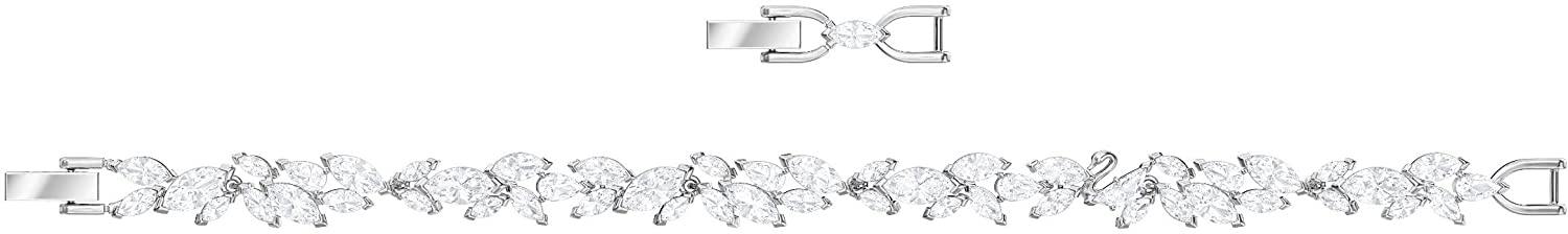 Swarovski Women's Louison Jewelry Collection, Rhodium Finish, Blue Crystals, Clear Crystals - JOY2ESpree