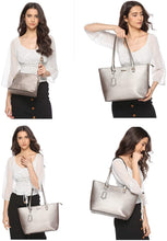 
                        
                          Load image into Gallery viewer, Women Fashion Handbags Wallet Tote Bag Shoulder Bag Top Handle Satchel Purse Set 4pcs
                        
                      