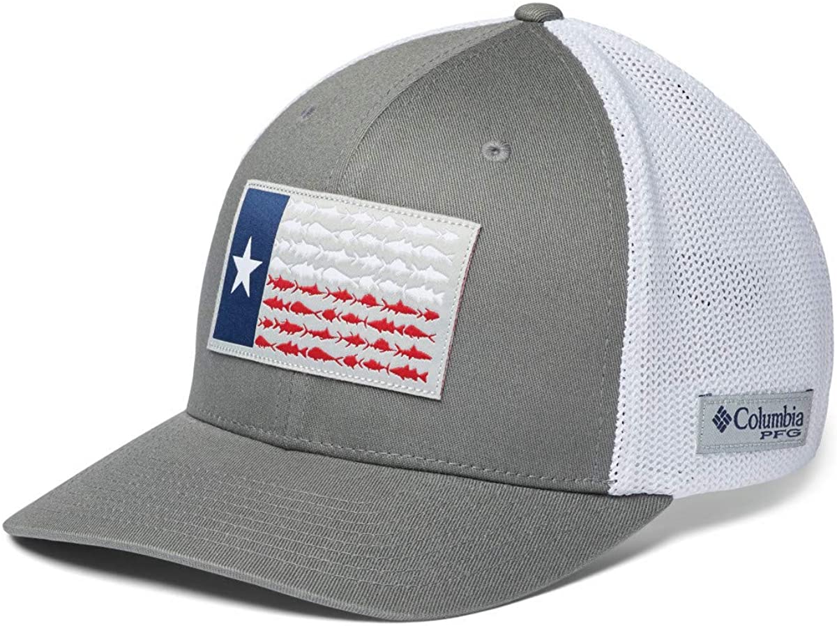 Columbia Unisex-Adult PFG Mesh Fish Flag Ball Cap