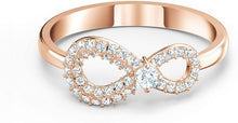 
                        
                          Load image into Gallery viewer, SWAROVSKI Women's Infinity Ring Collection, Rhodium Plated, Clear Crystals - JOY2ESpree
                        
                      
