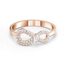 
                        
                          Load image into Gallery viewer, SWAROVSKI Women's Infinity Ring Collection, Rhodium Plated, Clear Crystals - JOY2ESpree
                        
                      