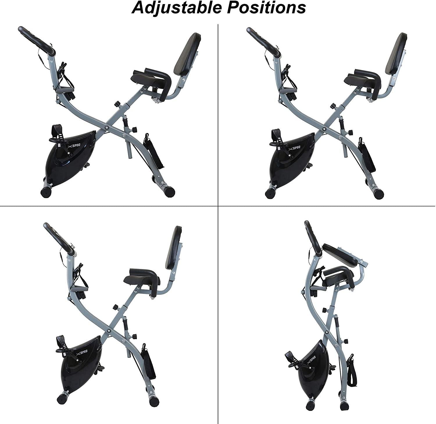 Xspec Recumbent Upright Indoor Cycling Foldable Stationary Exercise Bike - JOY2ESpree