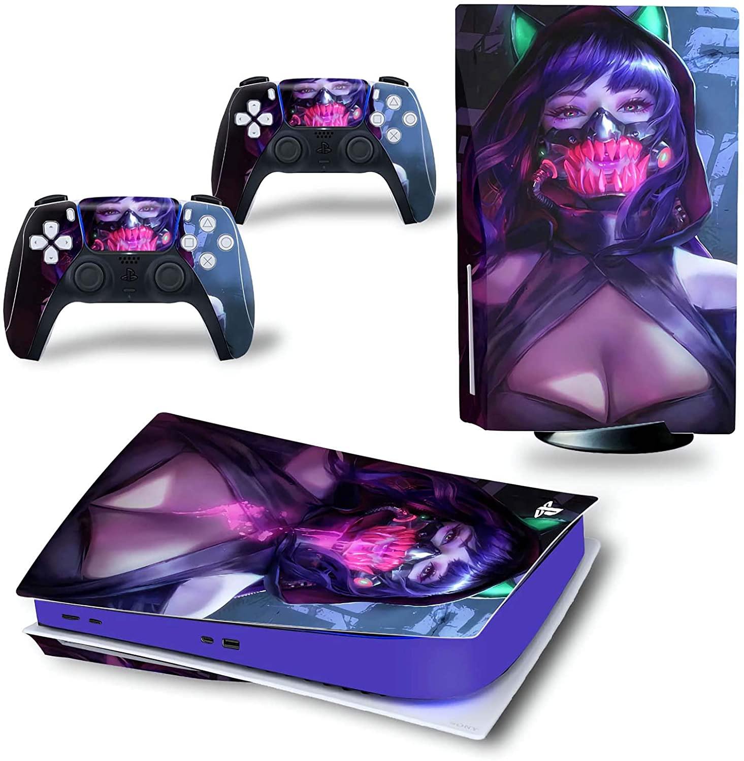 Playstation 5 Skin PS5 Sticker Decoration Frosting Sticker Console Digital Disk Protector faceplate Shell Vinyl Skin Cover - JOY2ESpree