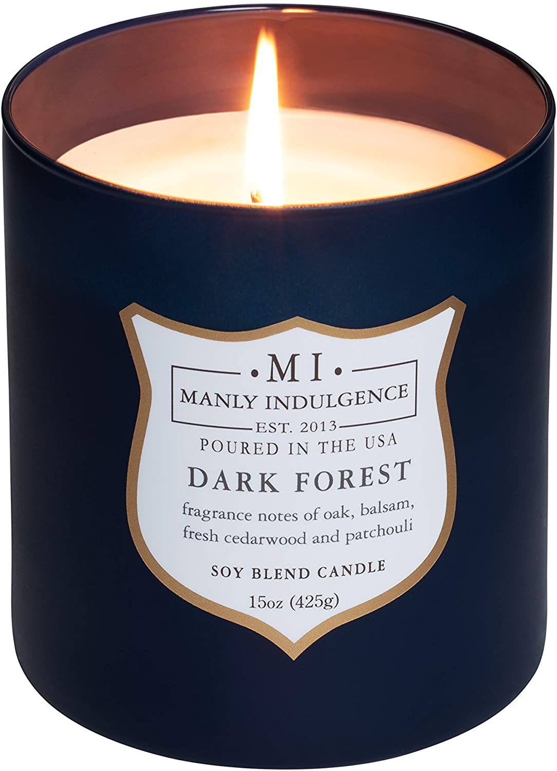 Manly Indulgence Sea Salt & Ginger Scented Jar Candle, 15 Oz, White