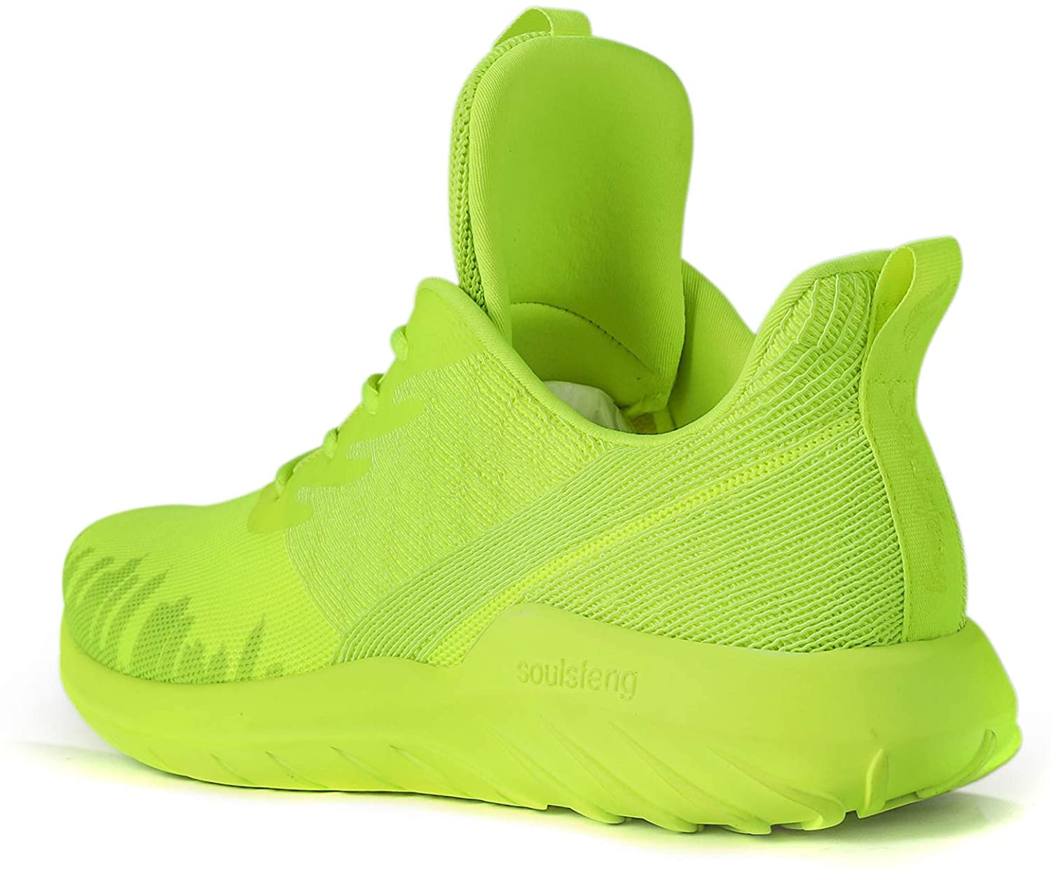 Soulsfeng Mens Running Shoes Mesh Breathable Lightweight Cushioning Training Athletic Sneakers
