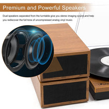 
                        
                          गैलरी व्यूवर में इमेज लोड करें, LP&amp;No.1 Retro Bluetooth Record Player with Stereo External Speakers - JOY2ESpree
                        
                      