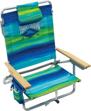 
                        
                          Load image into Gallery viewer, Tommy Bahama 5-Position Classic Lay Flat Folding Backpack Beach Chair
                        
                      